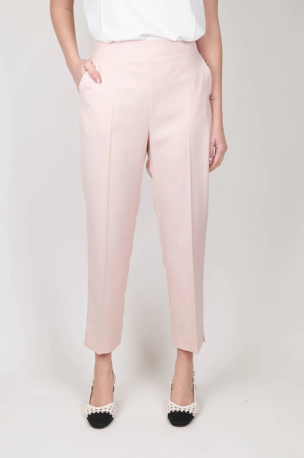 Pantalone Maryley gessato frontale