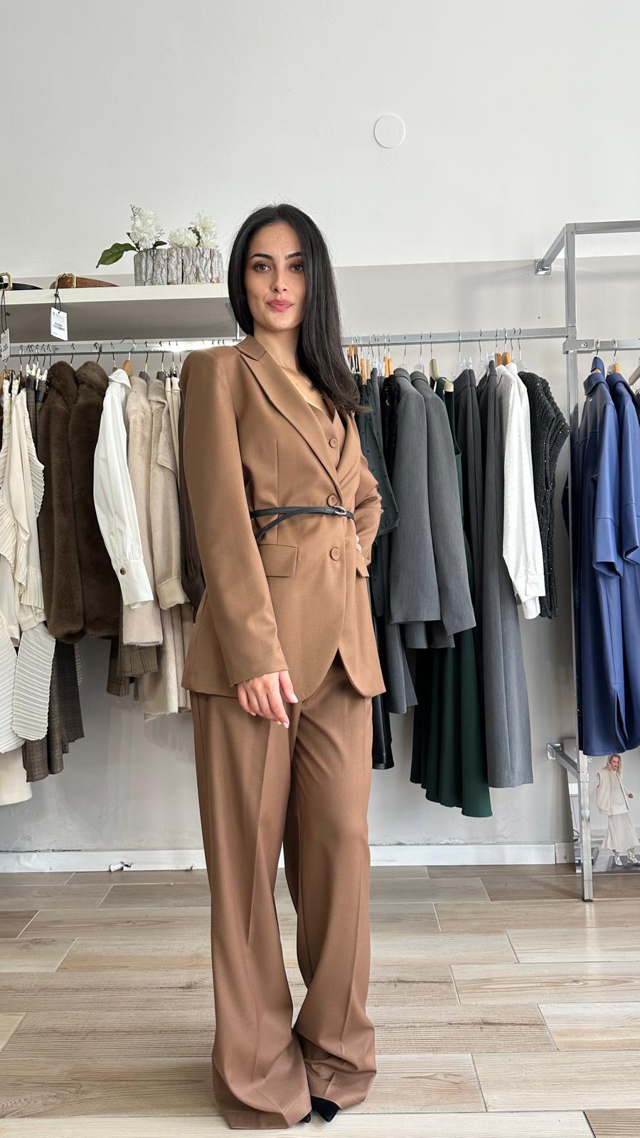 Pantalone largo Susy mix dettaglio