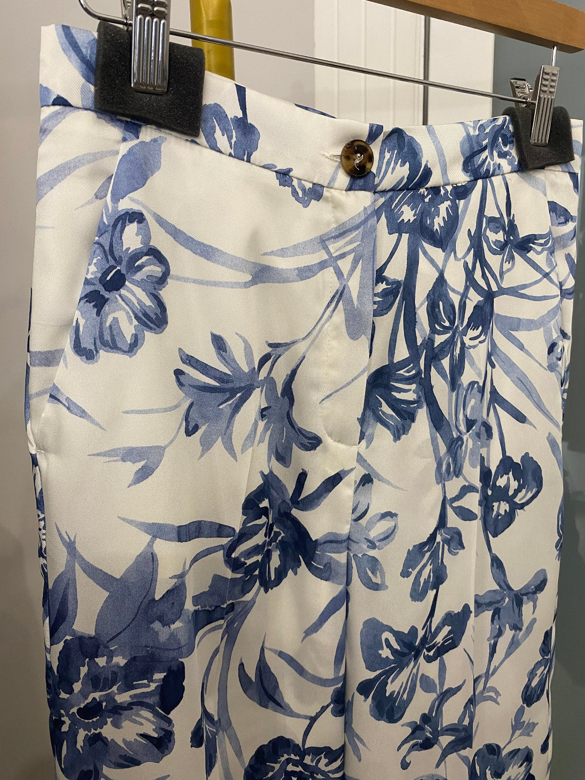 Pantalone palazzo floreale Emme dettaglio