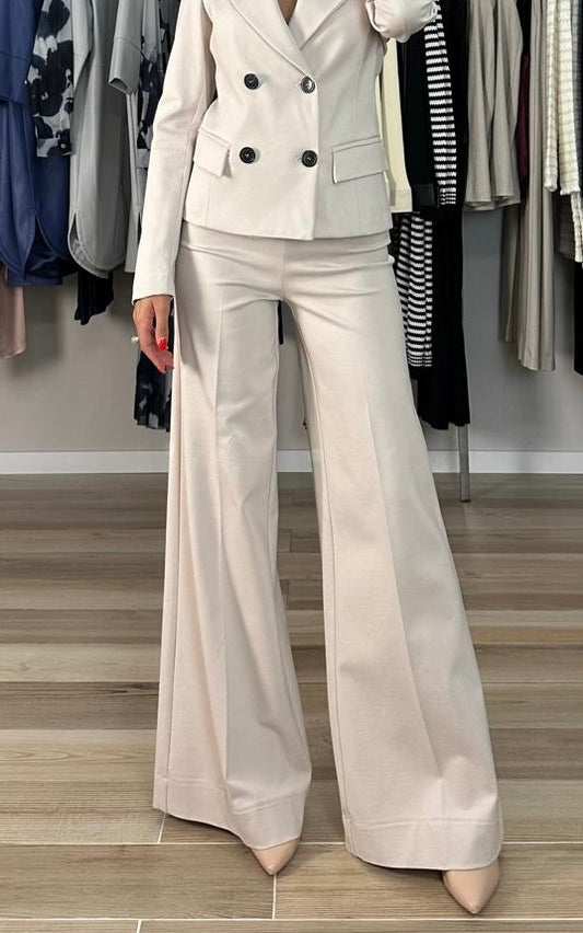 Pantalone palazzo panna maryley dettaglio