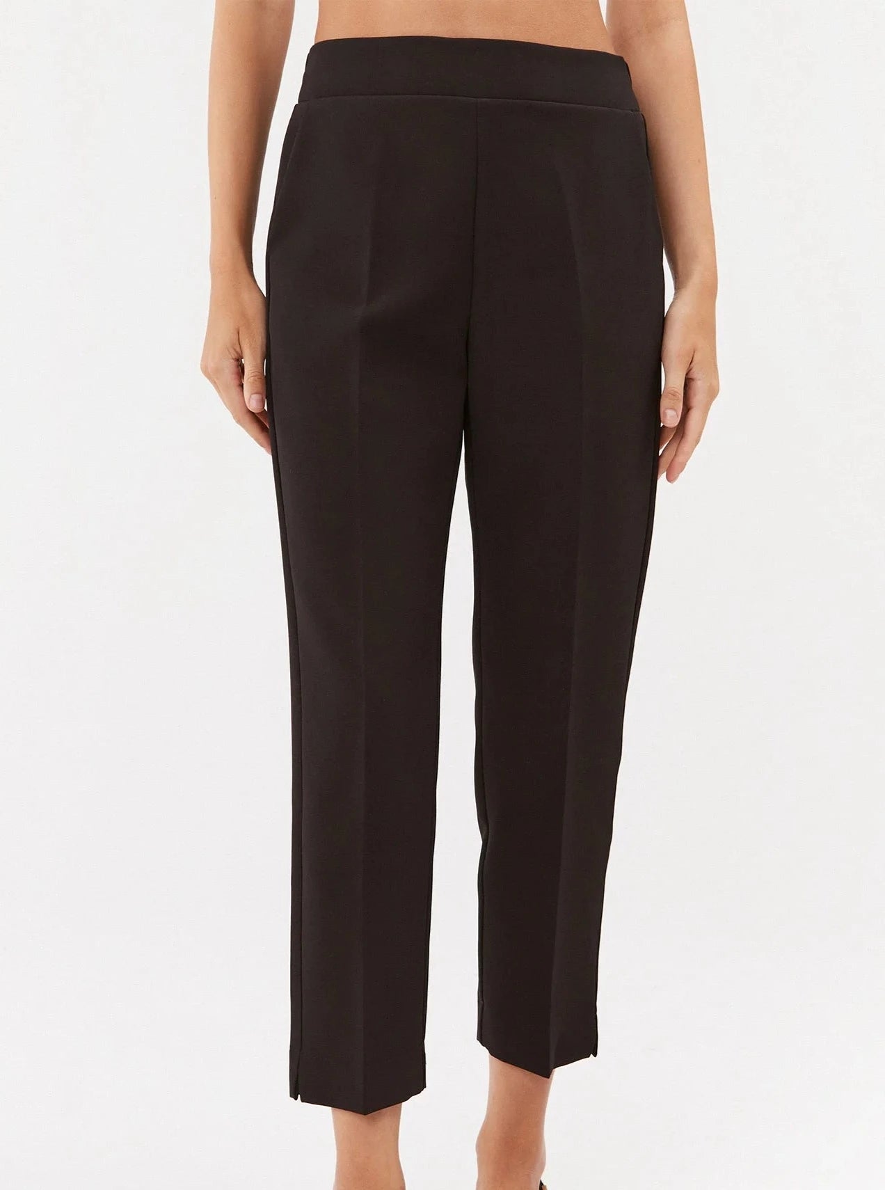 Pantalone dritto Maryley nero frontale