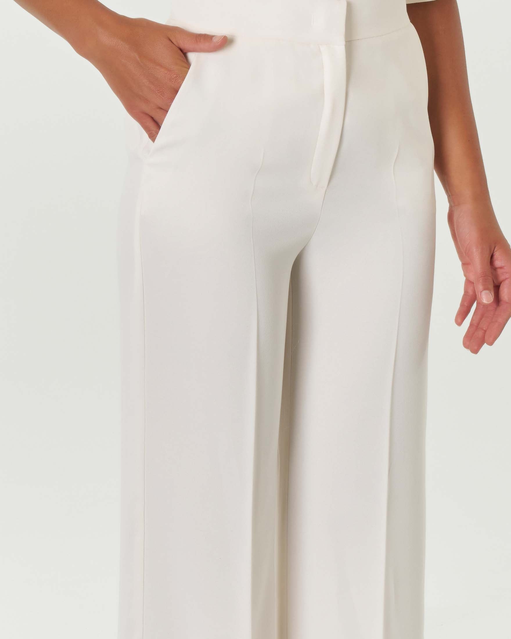 Pantalone palazzo Emme Marella panna laterale