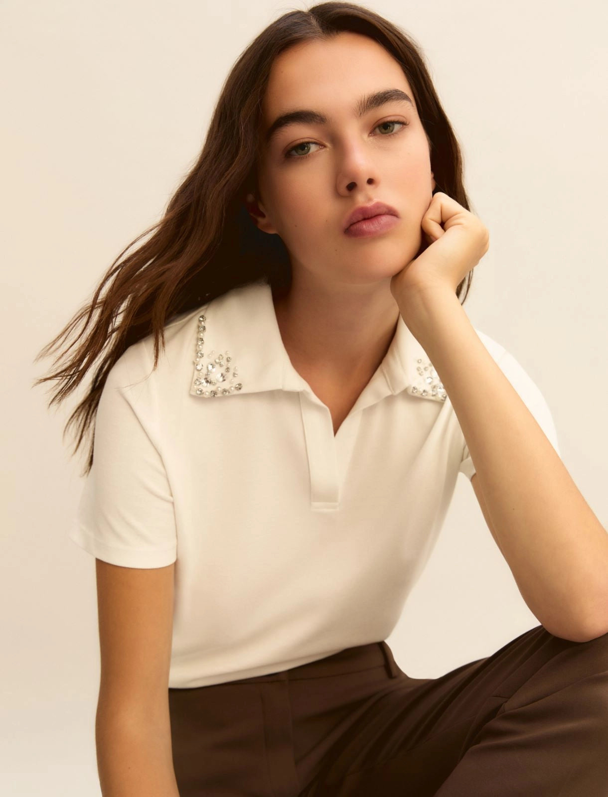 Polo_manica_corta_Emme_Marella_bianca_frontale