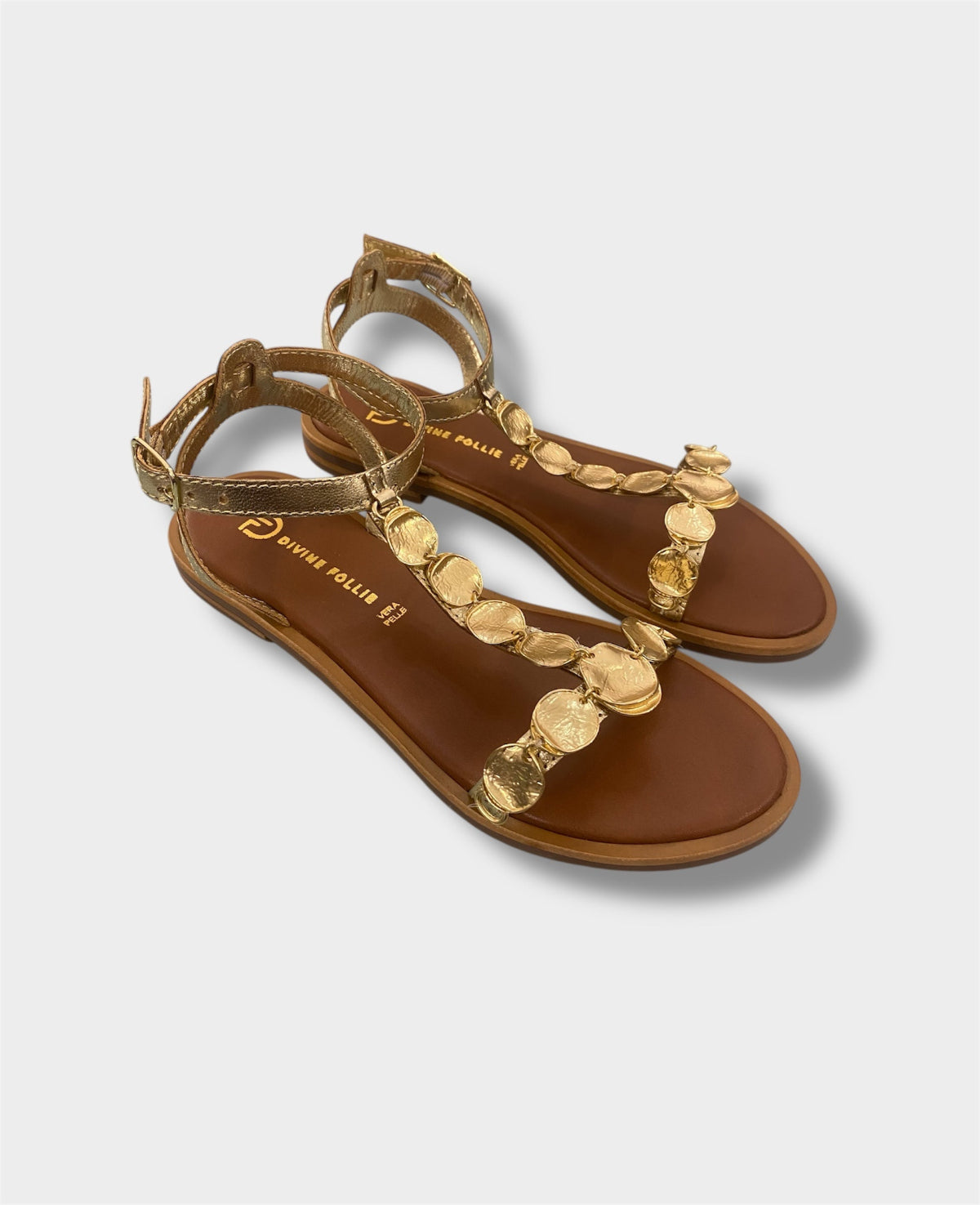 Sandalo oro divine follie frontale