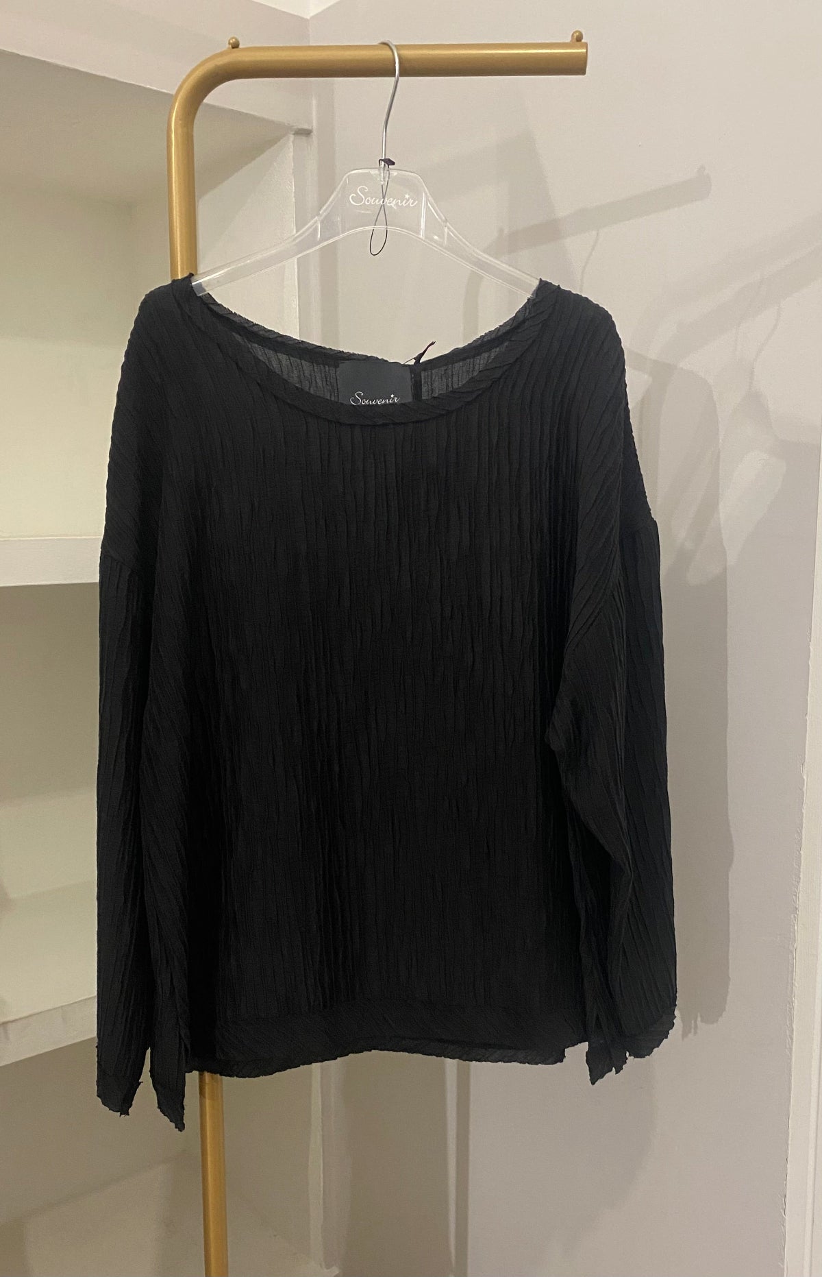 Souvenir blusa morbida nera