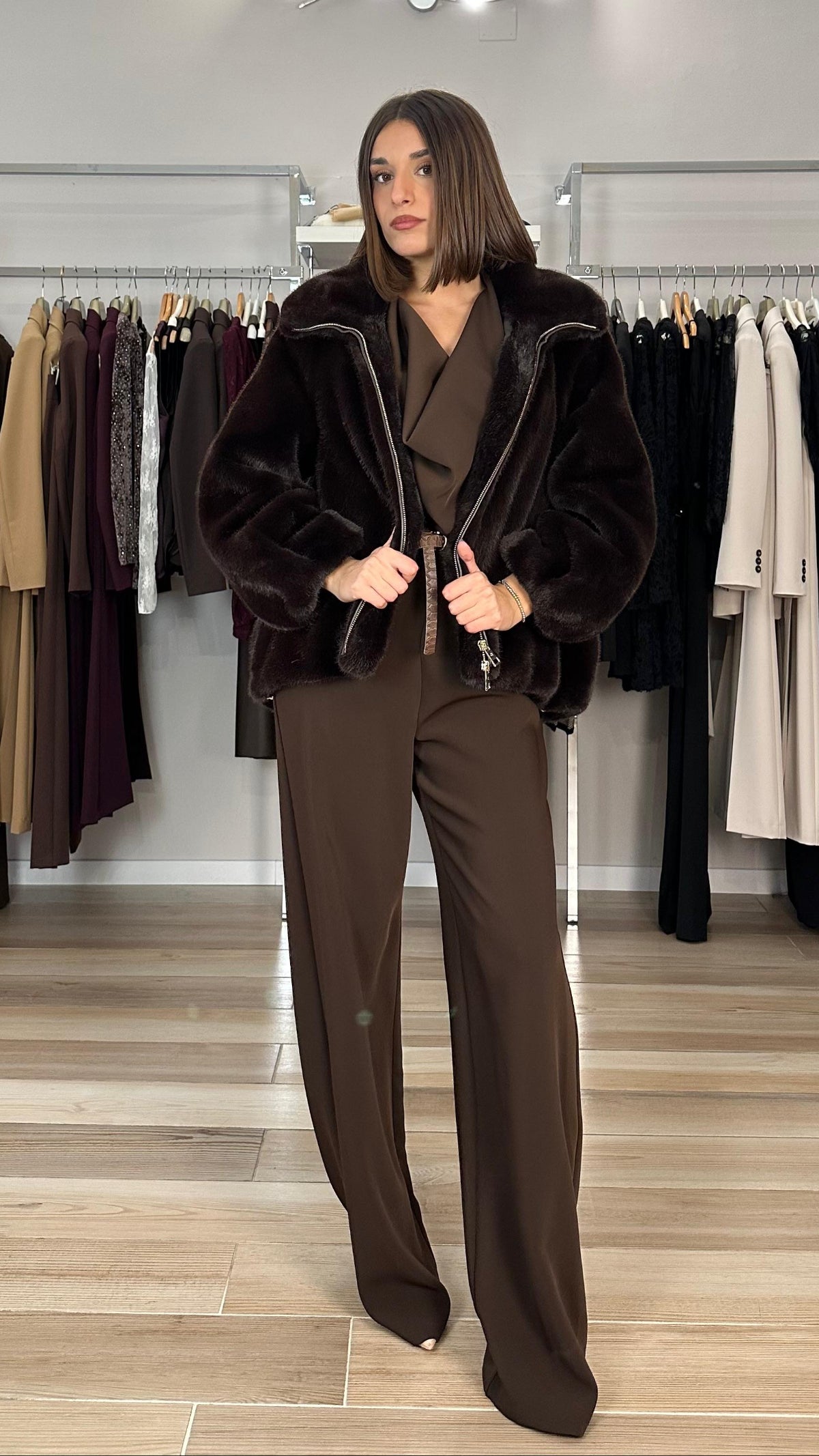 Souvenir ecopelliccia moro frontale