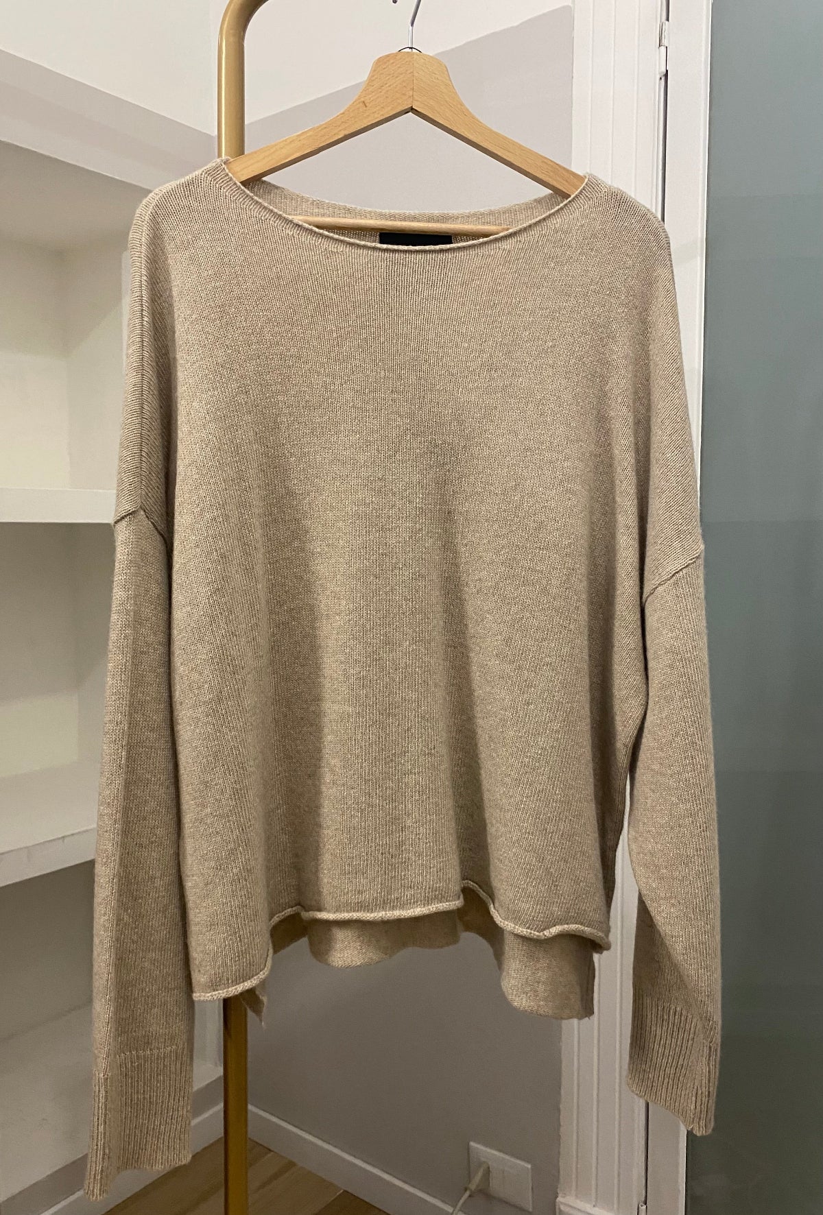 Souvenir maglia in lana beige
