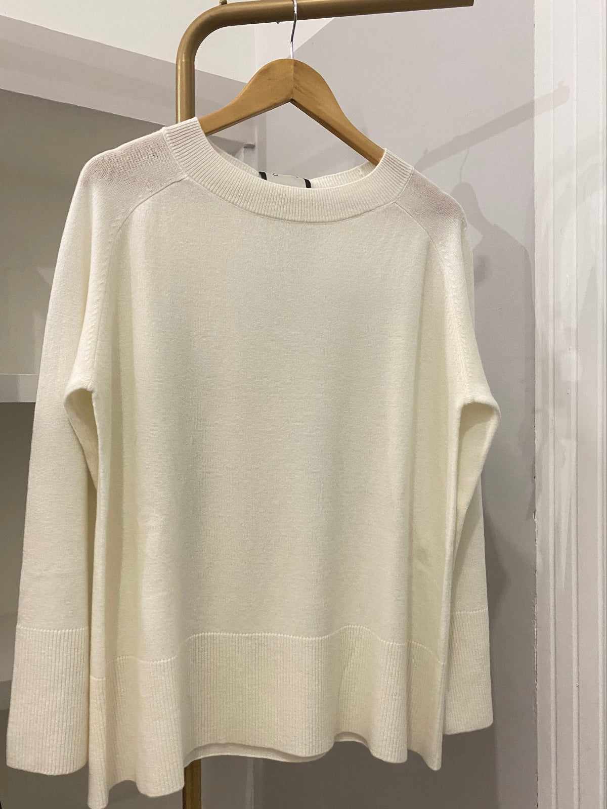 Souvenir maglione in lana panna