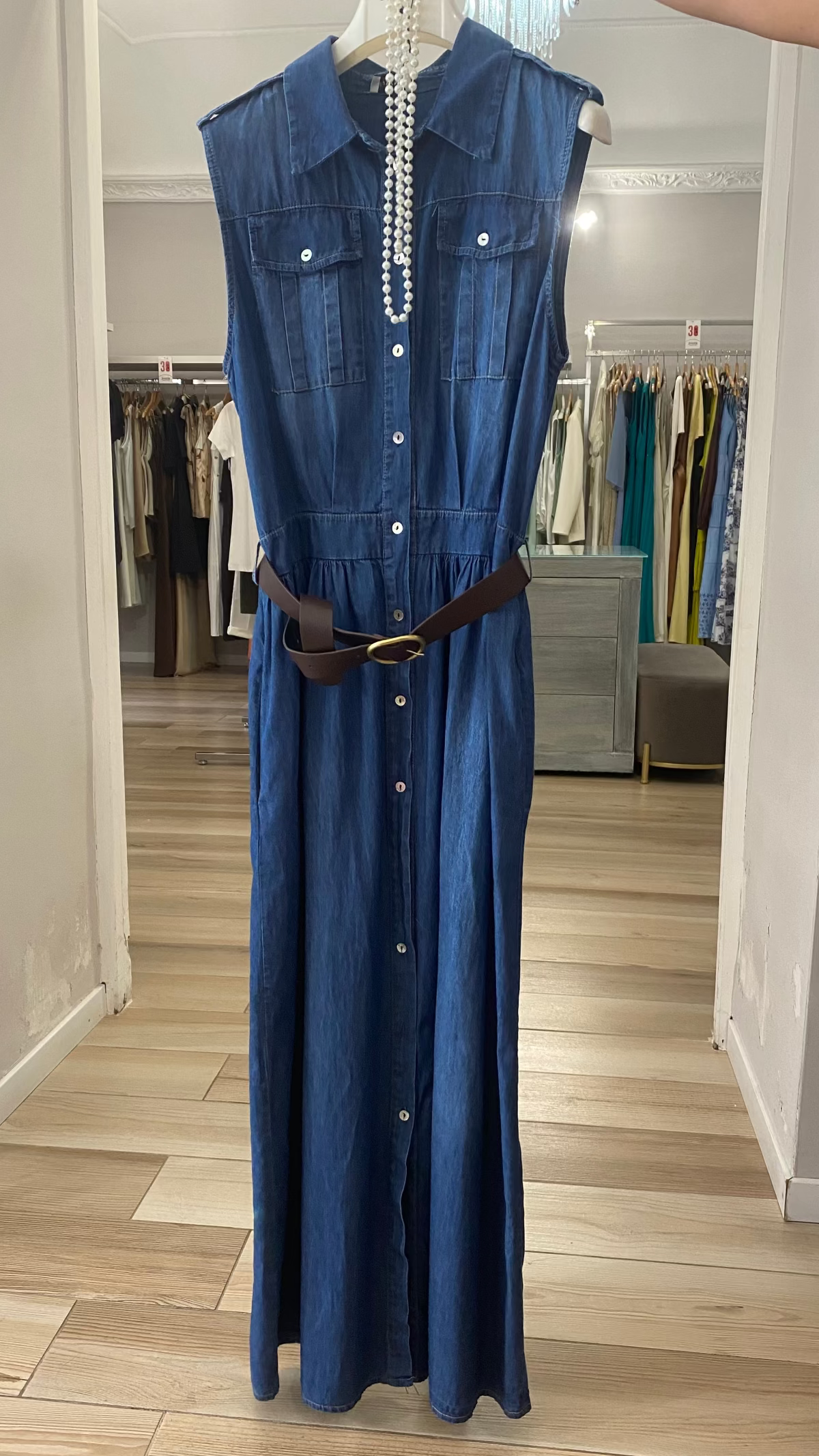 Susy mix abito chambrey