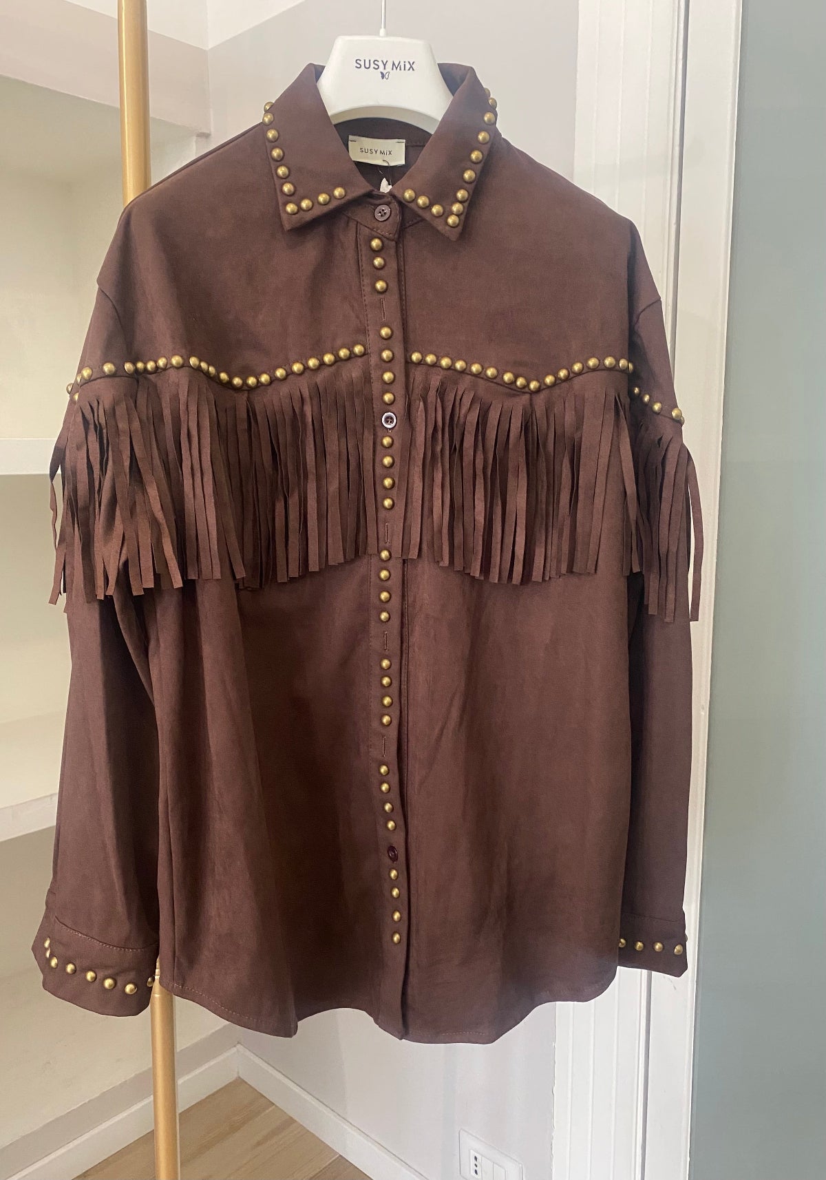 Susy mix camicia frange e borchie