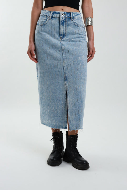 Susy mix gonna in denim frontale