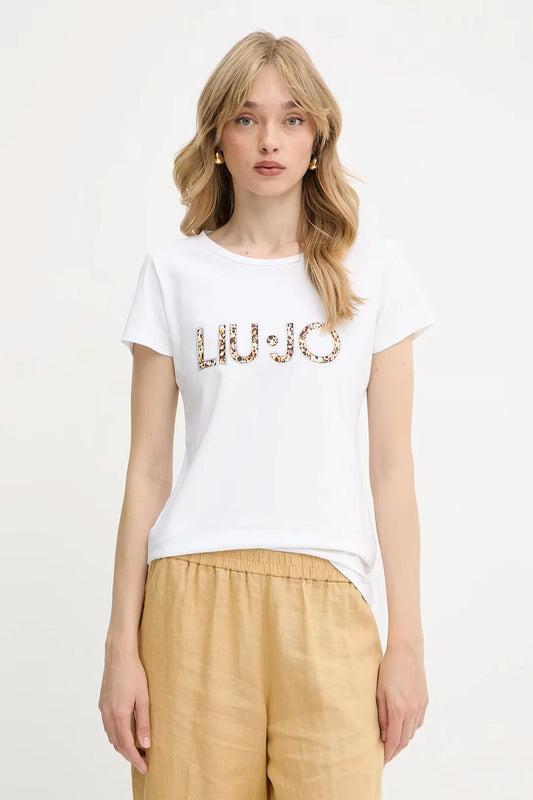 T-shirt Liu Jo logo animalier