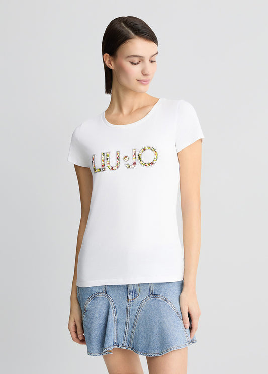 T-shirtLiuJologofloreale frontale