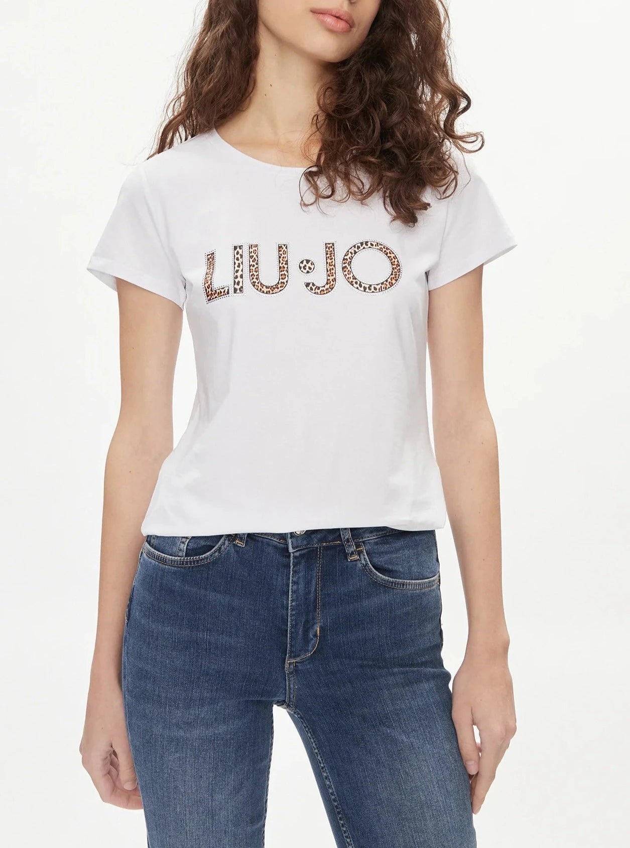 T-shirt liujo logo maculato frontale