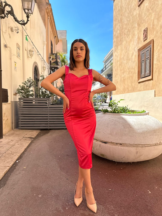 Silence Limited tubino in raso - Premium ABITI from SILENCE LIMITED - Just €49.50! Shop now at Amaltea