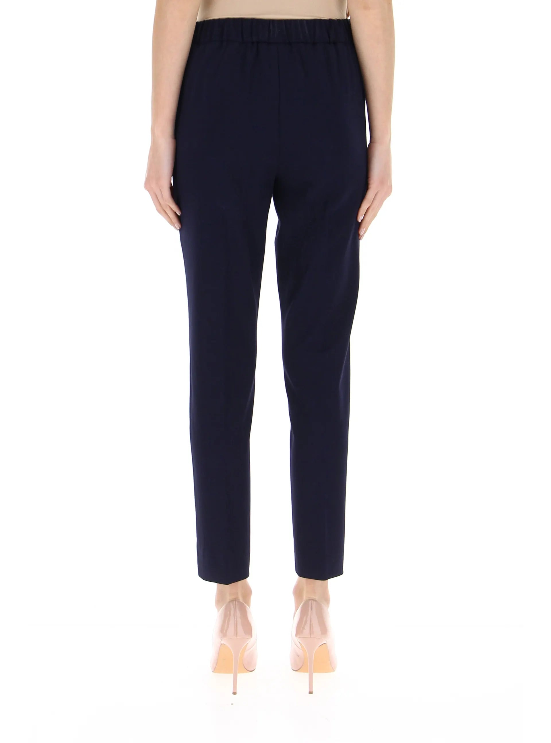 Pantalone Emme Marella blu scuro retro