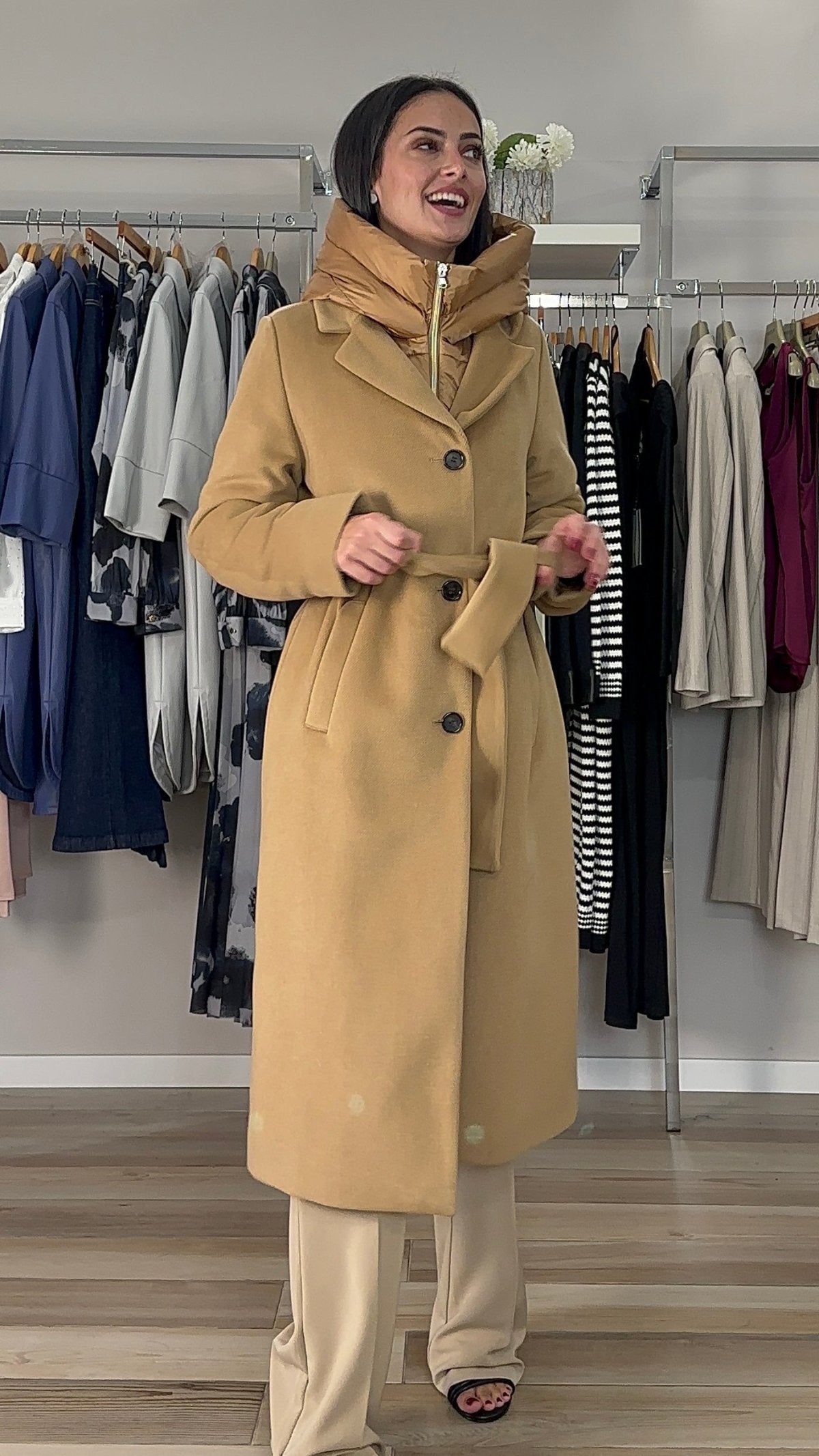 cappotto vestaglia cammello laterale