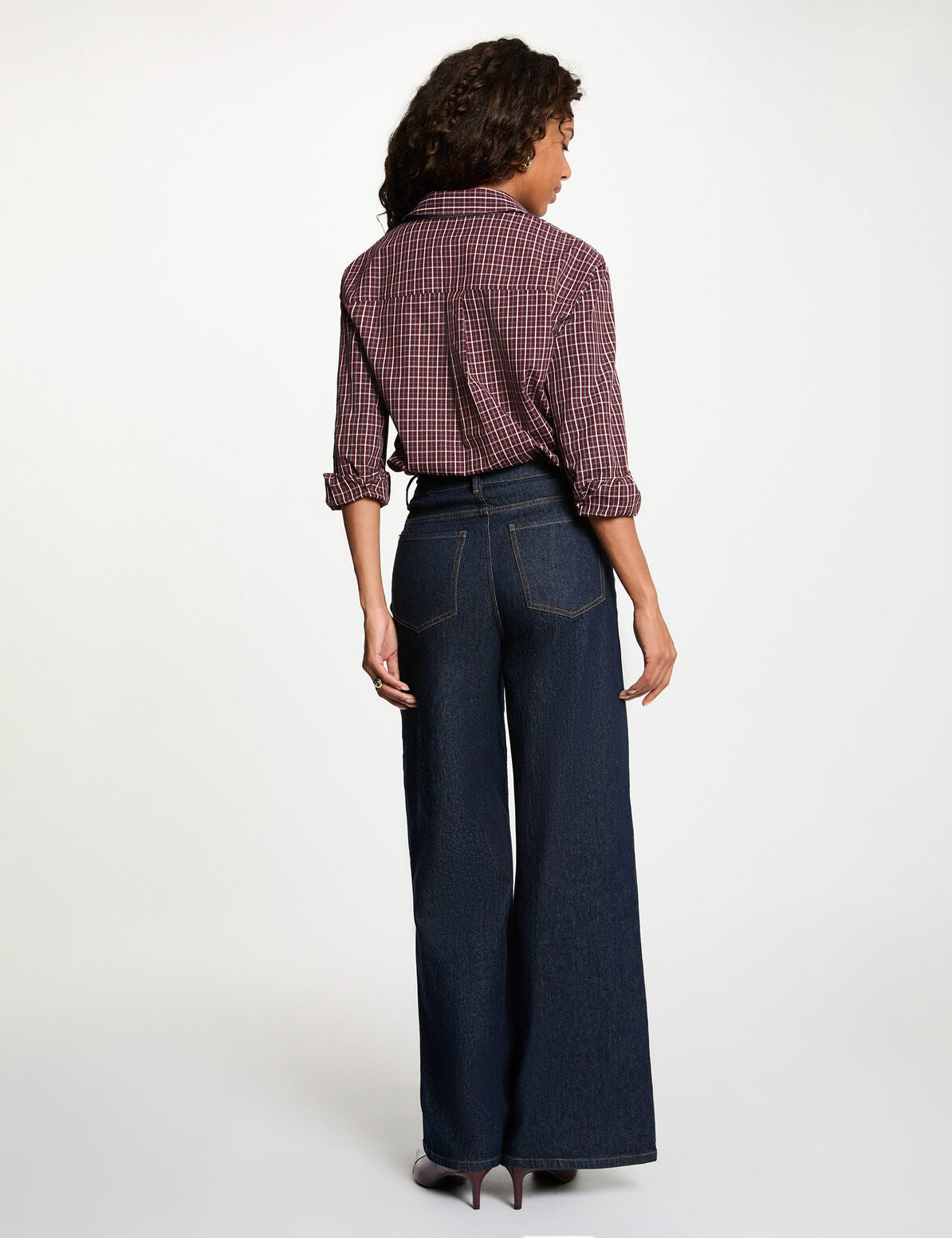 Morgan camicia a quadri e strass - CECOSA