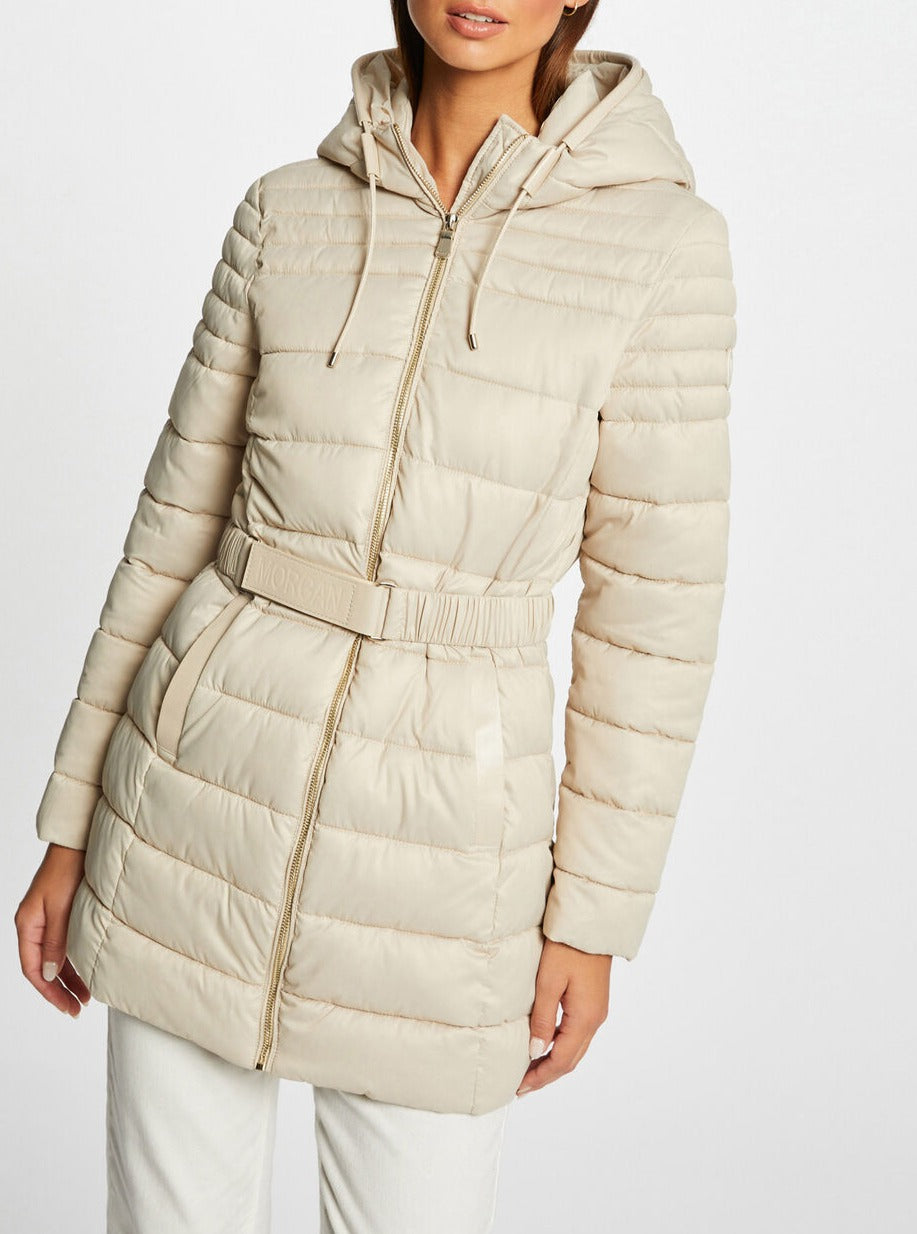 Morgan de toi piumino lungo crema - Premium CAPOSPALLA from MORGAN DE TOI - Just €130! Shop now at Amaltea