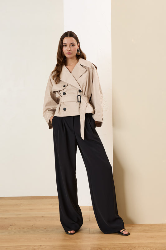 Souvenir pantalone palazzo nero