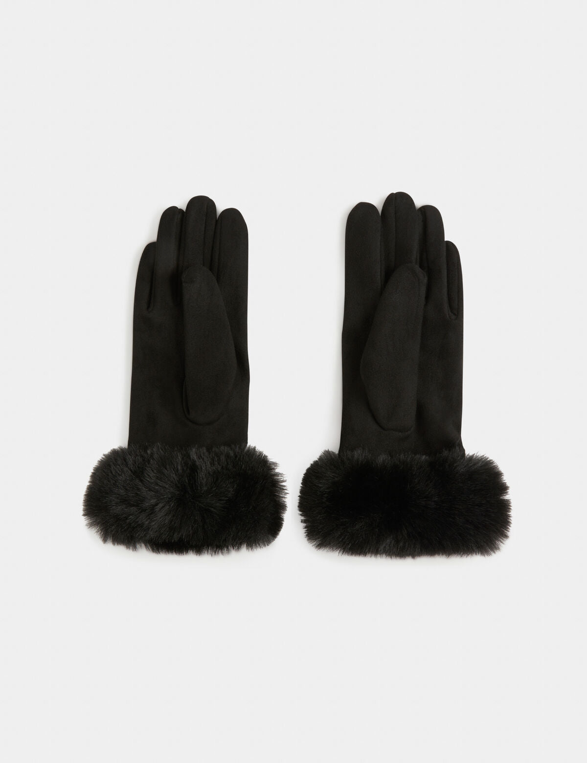 Morgan de toi guanti neri con ecopelliccia - Premium ACCESSORI VARI from MORGAN DE TOI - Just €19! Shop now at Amaltea