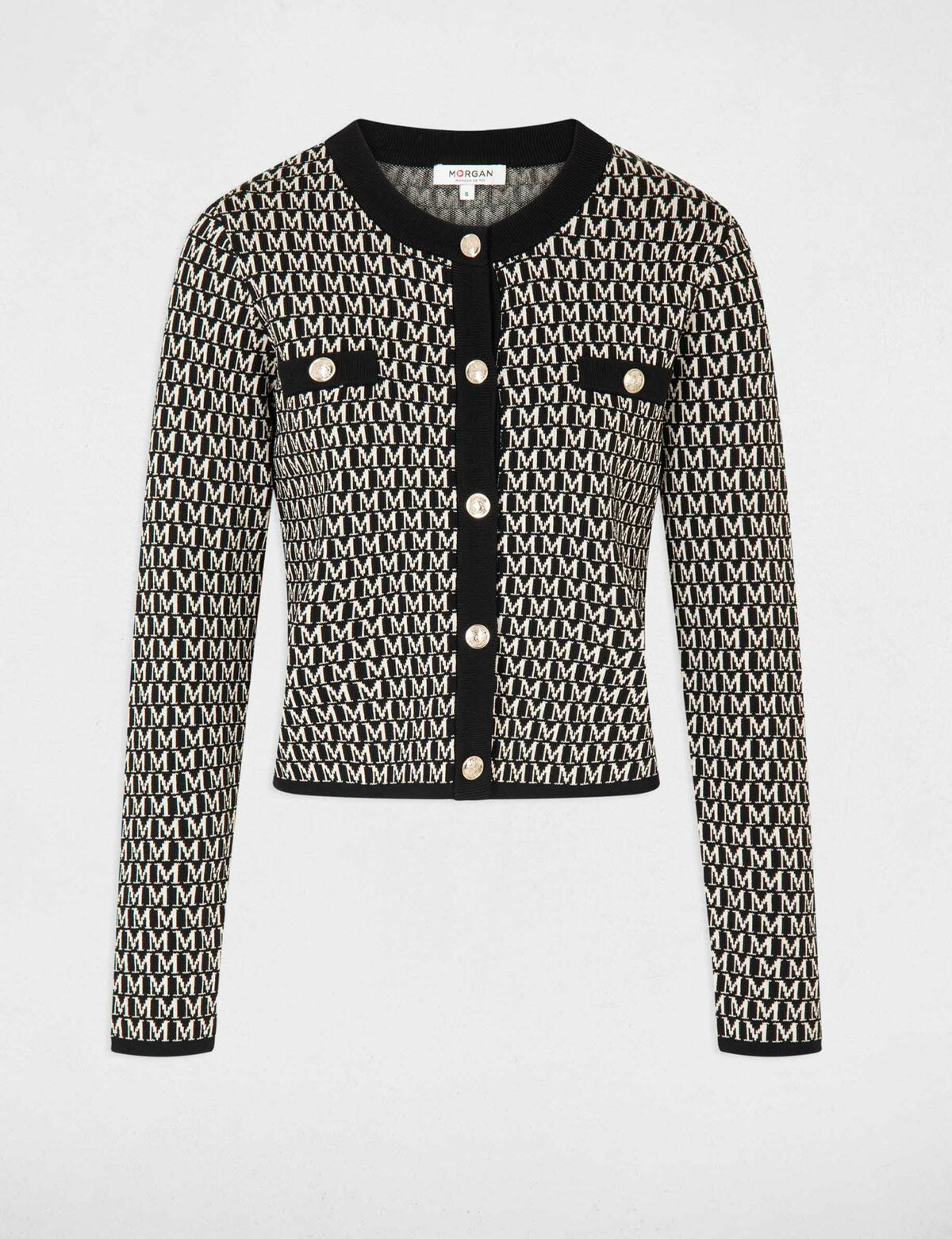 Morgan de toi cardigan logo dettaglio