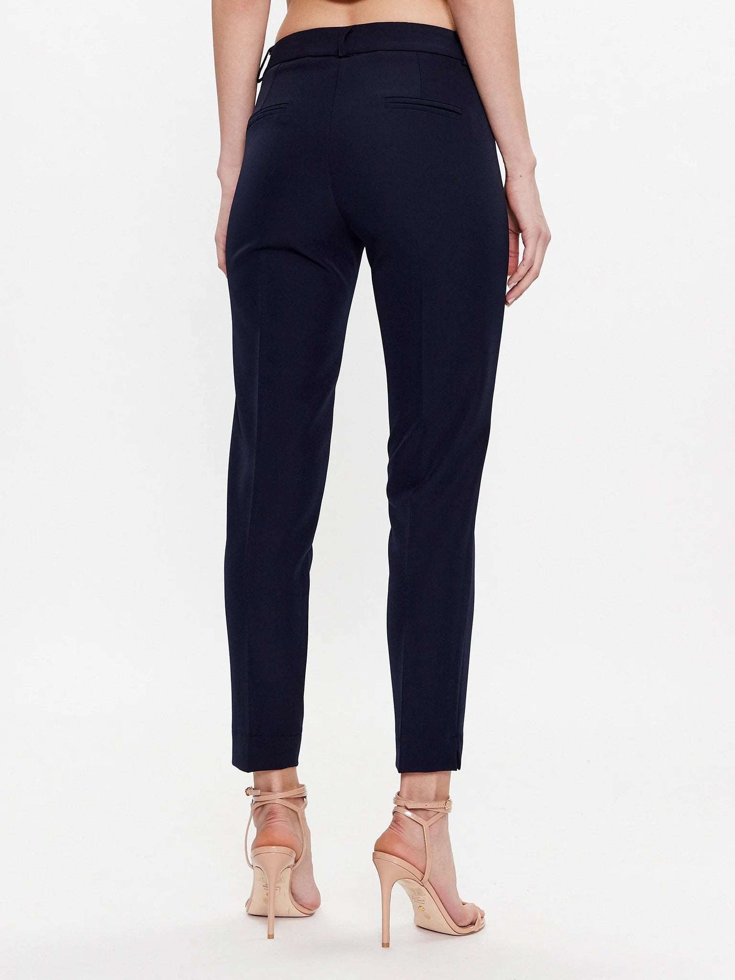 Maryley pantalone a sigaretta blu - Premium PANTALONI from MARYLEY - Just €54.50! Shop now at Amaltea
