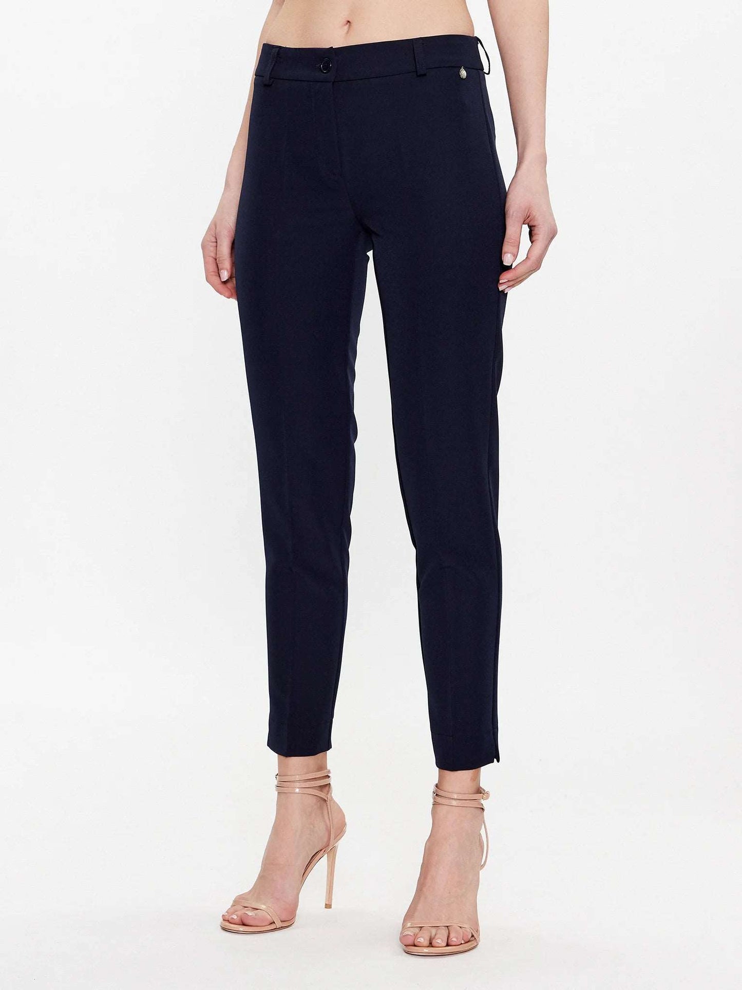 Maryley pantalone a sigaretta blu - Premium PANTALONI from MARYLEY - Just €54.50! Shop now at Amaltea