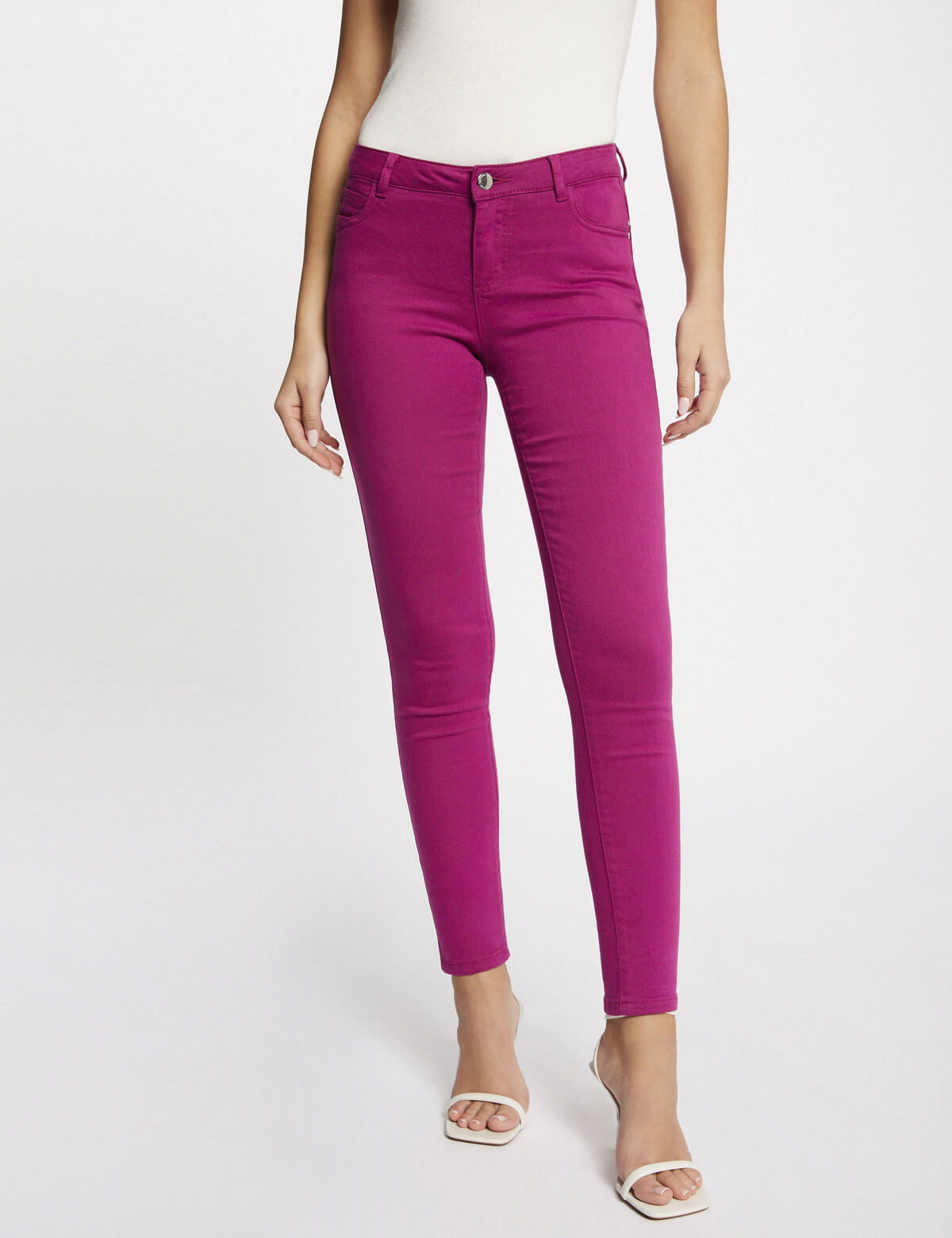 Morgan de toi jeans skinny magenta - Premium JEANS from MORGAN DE TOI - Just €39! Shop now at Amaltea