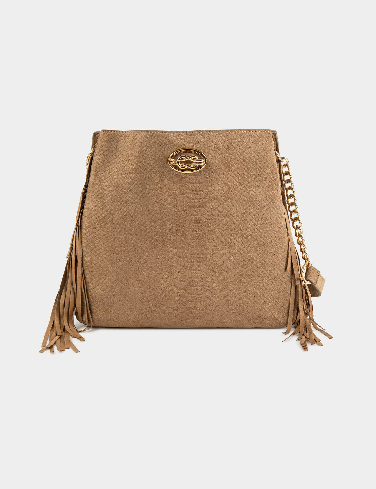 Morgan borsa beige frange