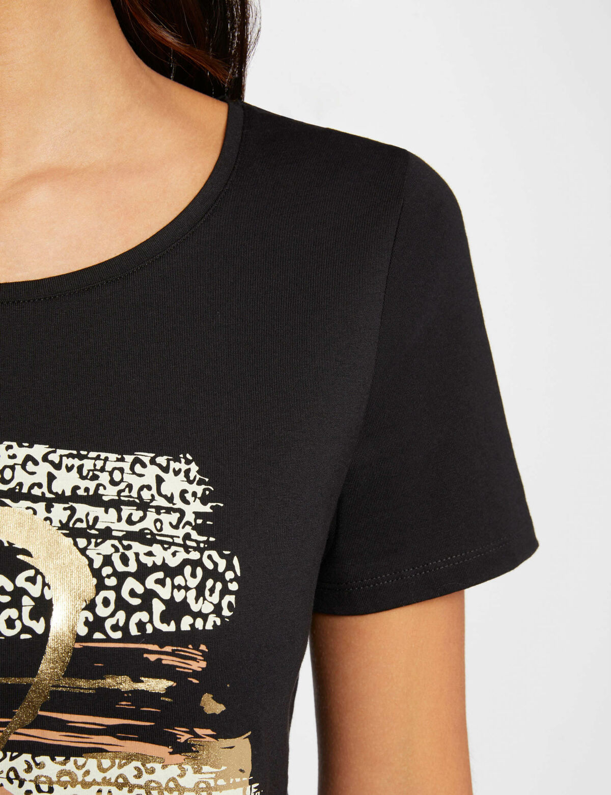 Morgan  t-shirt cuore oro laterale