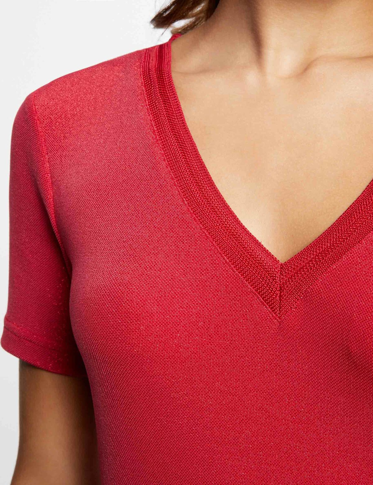 Morgan de toi t-shirt rossa laterale