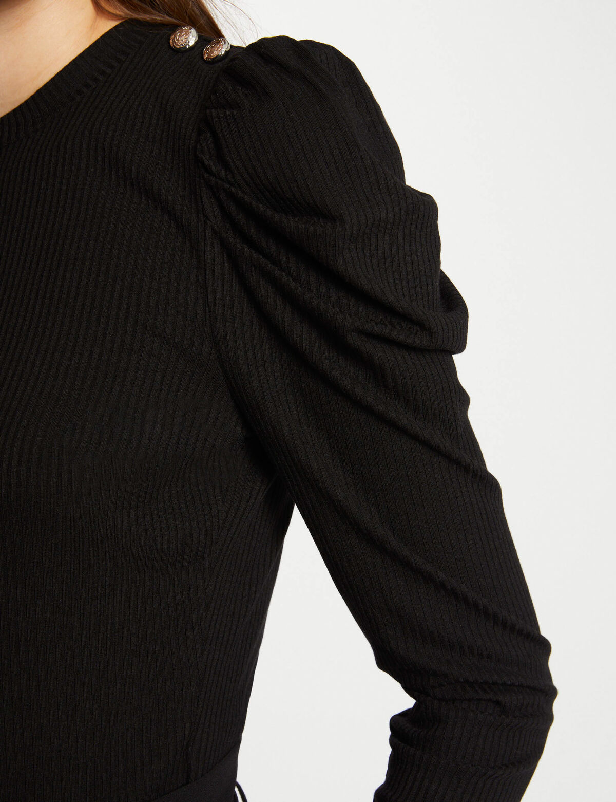 Morgan de toi maglioncino nero LATERALE