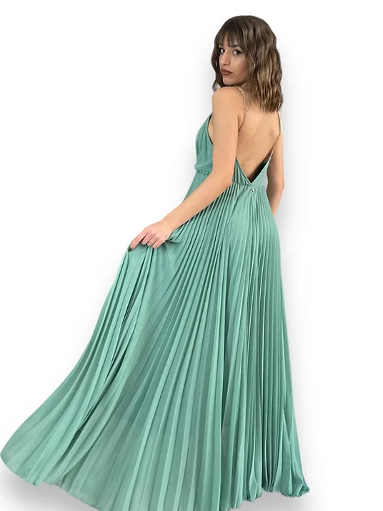 Souvenir abito lungo plissettato - Premium Abito from Souvenir - Just €84.50! Shop now at Amaltea